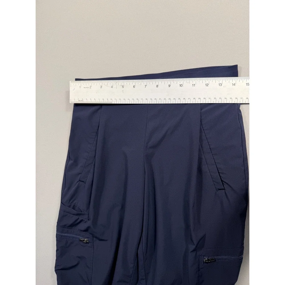 Athleta Venture Cargo Joggers Navy Blue Lightweight Hiking Pants Size 2